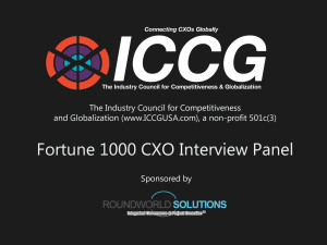 ICCG Fortune 1000 CXO Interview Panel Clips on Data Governance